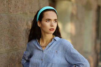 Linen headband padded light blue,blue,turquoise,light rose,dusty rose,lavender classic headbands 3cm/2.5cm/2cm wide summer headband