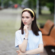 Linen traditional headbands Women headbands peach,light blue,yellow,turquoise,mustard yellow,black hairbands 3cm/2.5cm/2cm wide