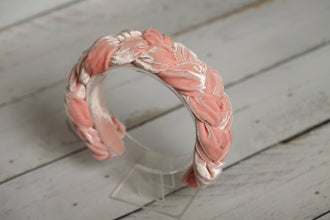 Braided headband Twist headband Padded headband Velvet headband Peach headband