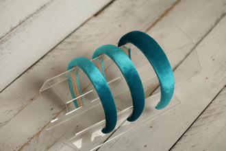 Alice band Winter headbands for women Hairband women Turquoise velvet headband Padded headband Christmas headband toddler