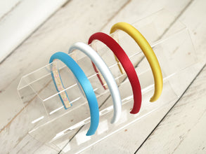 Skinny Headband Padded headband Silk hairband Silk headband Skinny headband Satin headbands 1 cm wide