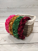 Braided headband Velvet headband Pink womens headband Thin headband Skinny headband Gift for best friend female Velvet headband women