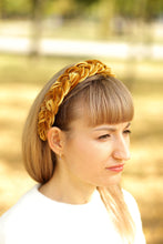 Braided headband Velvet headband Pink womens headband Thin headband Skinny headband Gift for best friend female Velvet headband women