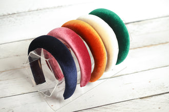 Wide headbands for women Padded headband Wide headband Padded alice band Velvet headband Thick headband