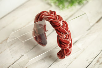 Braided headband Silk headband Padded headband Velvet headband Blush headband