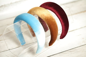 Padded headband Headbands for women Thick headband Handmade headbands for women Velvet headband Gift for best friend female Hairband women