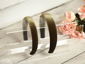 Khaki padded headband Velvet headband Fashion headbands Adult headband Cute headband Spring headband 3cm/2.5cm/2 cm wide olive headband