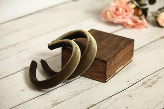 Khaki padded headband Velvet headband Fashion headbands Adult headband Cute headband Spring headband 3cm/2.5cm/2 cm wide olive headband