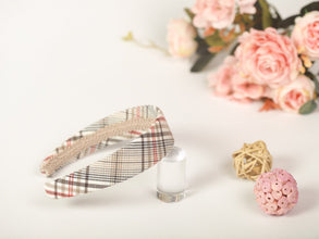 Tartan headband Fabric headbands for women Plaid headband Alice band Padded headband Wide headbands for women Teacher headband