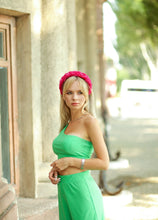 Braided headband Velvet headband Pink womens headband Gift for best friend female Plaited headbands for women