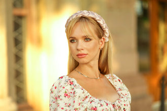 Nude pink braided headband Satin padded headband Ladies hairband Bridesmaid headband summer headband wedding headband