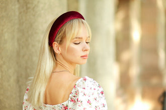 Padded headband Velvet headband Wine headband Hairband women  headbands for women Wide hair band Velvet headbands for women