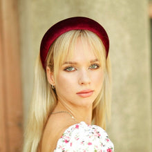 Padded headband Velvet headband Wine headband Hairband women  headbands for women Wide hair band Velvet headbands for women