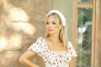 Ivory bridal satin braided headband Cream padded headband Wedding satin hairband  silk headband