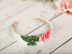 Satin headband Floral headband women Wide headband Rose headband Headbands for women boho Flower headband women summer headband