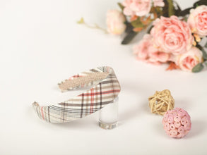 Tartan headband Fabric headbands for women Plaid headband Alice band Padded headband Wide headbands for women Teacher headband