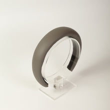 Gray leather padded headband Classic women gray headband 3 cm/2.5 cm/2 cm wide Alice headband Women headband