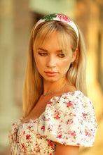 Satin headband Floral headband women Wide headband Rose headband Headbands for women boho Flower headband women summer headband