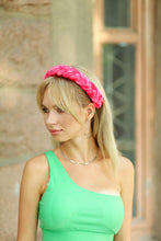 Grеen thin velvet braided headband  Chunky headband for women Plaited headband Braid hairband