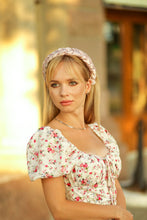 Nude pink braided headband Satin padded headband Ladies hairband Bridesmaid headband summer headband wedding headband