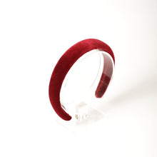 Cotton velvet red headband Padded velvet hairband Women headband Classic alice band  traditional headband  colorful headband