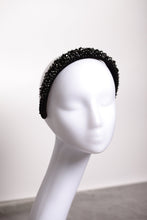 Beaded headband Crystal headband Jewelled headband Embellished headband Black beaded headband
