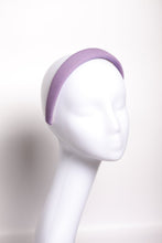 Linen headband, Lilac/Purple linen padded headband,Purple wide headband