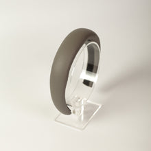 Gray leather padded headband Classic women gray headband 3 cm/2.5 cm/2 cm wide Alice headband Women headband