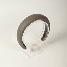 Gray leather padded headband Classic women gray headband 3 cm/2.5 cm/2 cm wide Alice headband Women headband