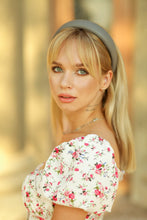 Gray leather padded headband Classic women gray headband 3 cm/2.5 cm/2 cm wide Alice headband Women headband