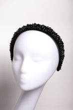 Beaded headband Crystal headband Jewelled headband Embellished headband Black beaded headband