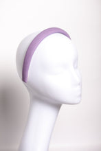 Linen headband, Lilac/Purple linen padded headband,Purple wide headband