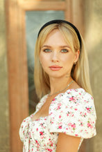 Padded headband Velvet headband Thin headband Back to school headband Preppy headband Alice band Black velvet padded headband