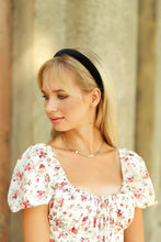 Padded headband Velvet headband Thin headband Back to school headband Preppy headband Alice band Black velvet padded headband