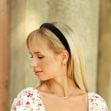 Padded headband Velvet headband Thin headband Back to school headband Preppy headband Alice band Black velvet padded headband