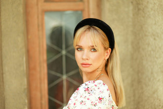 Padded headband Wide hair band Velvet headband Black thick headband Wide headband Kate Middleton headband Hairband women 4 cm wide