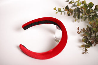 Red velvet headband Padded headband Velvet headband Hairband women Headbands for women Winter headbands for women 2/2.5/3 cm wide