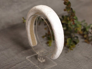 Bride headband Lace headband Satin headband Bridal hairpiece Padded headband bride to be headband