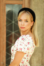 Wide hair band Padded headband Velvet headband Black thick headband Wide headband Black padded headband