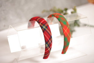 Tartan headbands  Back to school headband Adult headband Handmade headband Soft headbands Trendy headband
