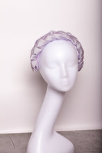 Lilac satin braided headband Satin padded headband Ladies hairband Bridesmaid headband Plaited headbands for women