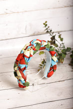 Fashion headband Print braided headband Padded apple print headband Designer hairband Women headband Fashion headband Summer headband