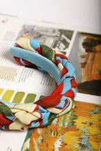 Fashion headband Print braided headband Padded apple print headband Designer hairband Women headband Fashion headband Summer headband