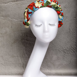 Fashion headband Print braided headband Padded apple print headband Designer hairband Women headband Fashion headband Summer headband