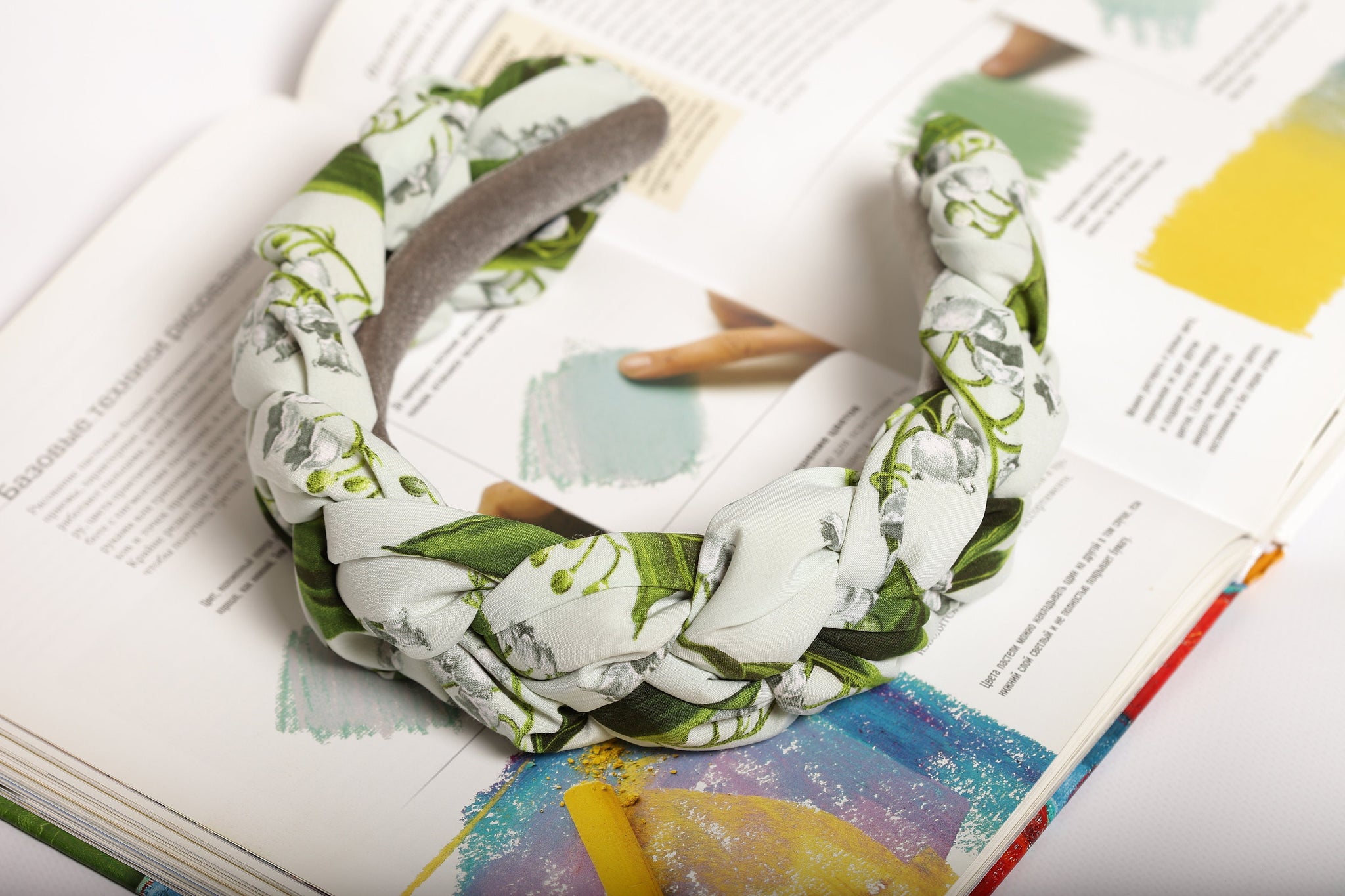 Designer headbands Braided headband Satin headband Designer hairband Silk headband