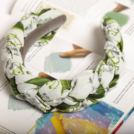 Designer headbands Braided headband Satin headband Designer hairband Silk headband