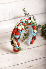 Fashion headband Print braided headband Padded apple print headband Designer hairband Women headband Fashion headband Summer headband