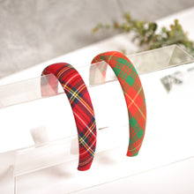 Tartan headbands  Back to school headband Adult headband Handmade headband Soft headbands Trendy headband