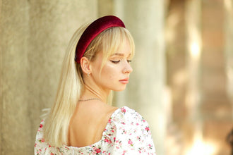 Padded headband Headbands for women Thick headband Handmade headbands for women Velvet headband Gift for best friend female Hairband women