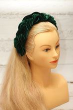 Braided headband Padded headband Green headpiece Hairband women summer headbands for women